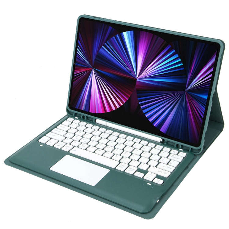 T12B-A Detachable Touch Pad Bluetooth Keyboard Leather Tablet Case For iPad Air 13 2025 / 2024 / ...