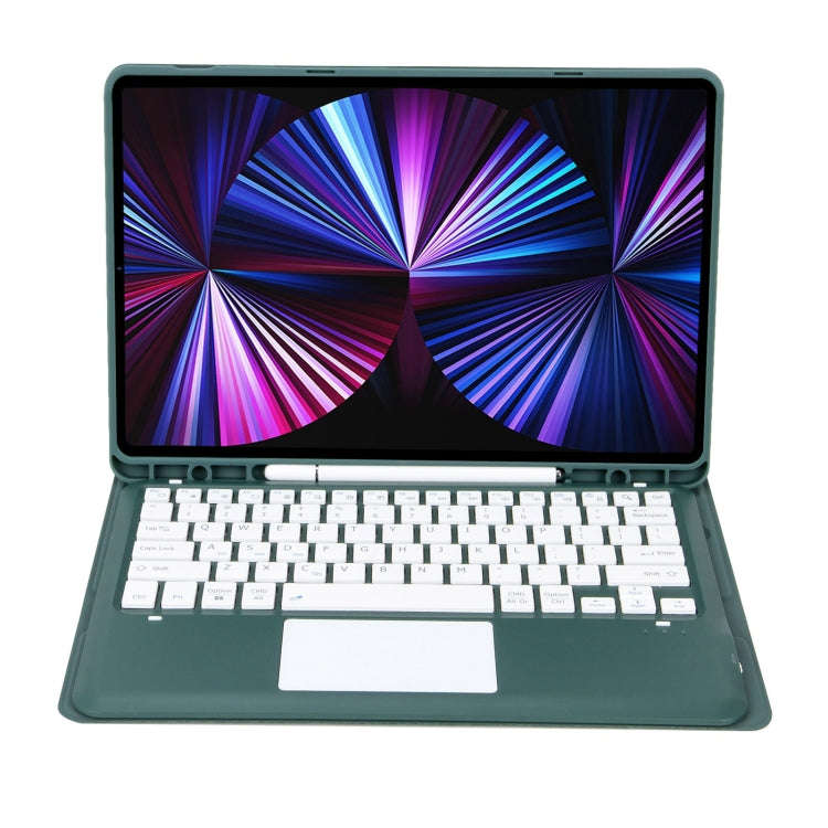 T12B-A Detachable Touch Pad Bluetooth Keyboard Leather Tablet Case For iPad Air 13 2025 / 2024 / ...