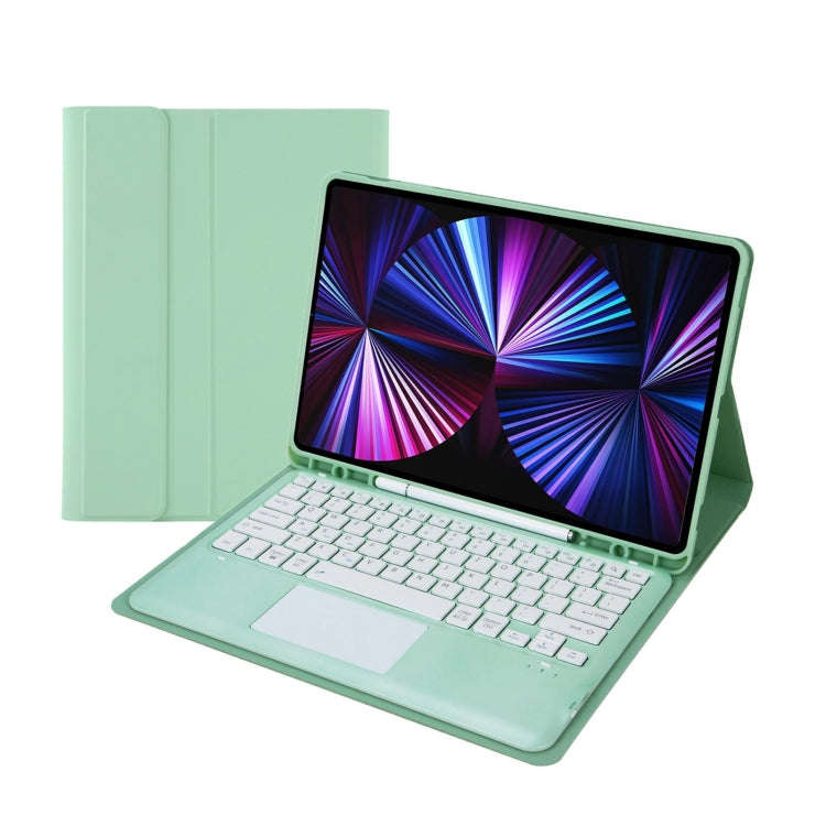 T12B-A Detachable Touch Pad Bluetooth Keyboard Leather Tablet Case For iPad Air 13 2025 / 2024 / ...
