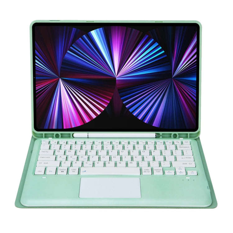 T12B-A Detachable Touch Pad Bluetooth Keyboard Leather Tablet Case For iPad Air 13 2025 / 2024 / ...