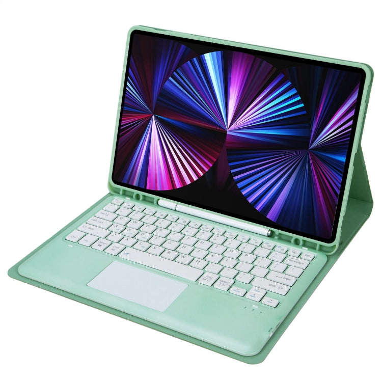 T12B-A Detachable Touch Pad Bluetooth Keyboard Leather Tablet Case For iPad Air 13 2025 / 2024 / ...