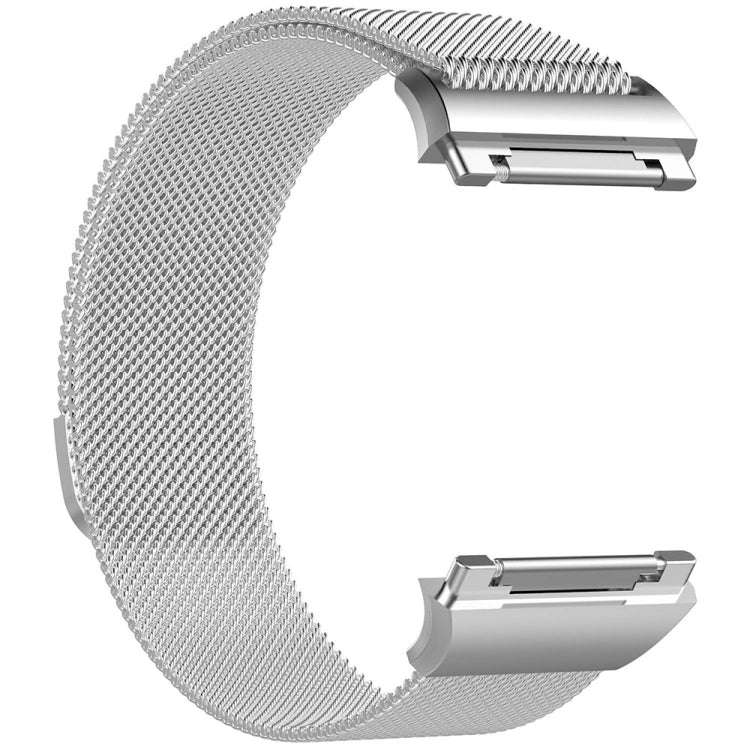 For FITBIT Ionic Milanese Watch Band, Large Size : 24X2.2cm(Silver)