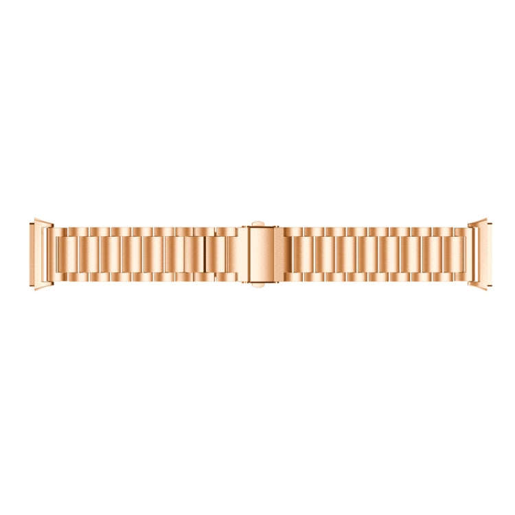 For FITBIT Ionic Stainless Steel Watch Band(Rose Gold)