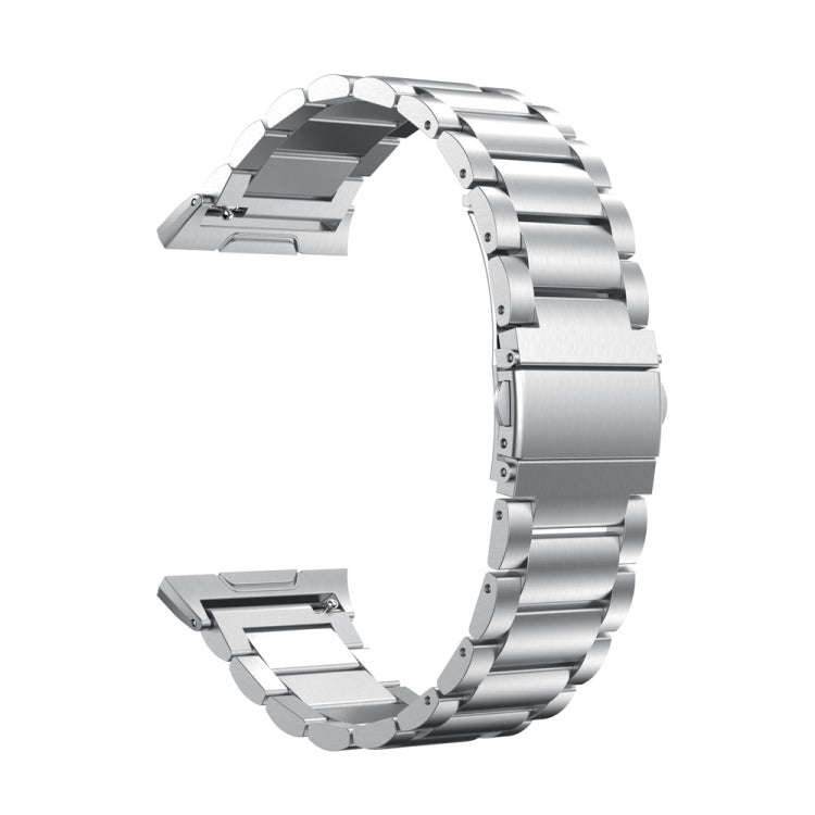 For FITBIT Ionic Stainless Steel Watch Band(Silver)