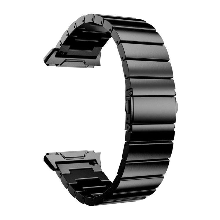 For FITBIT Ionic Stainless Steel Watch Band(Black)