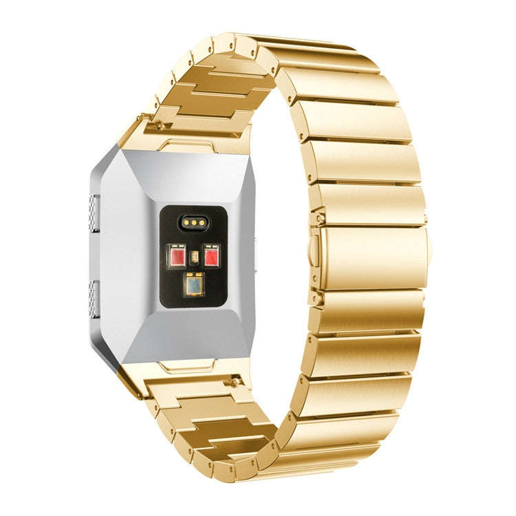 For FITBIT Ionic Stainless Steel Watch Band(Golden)