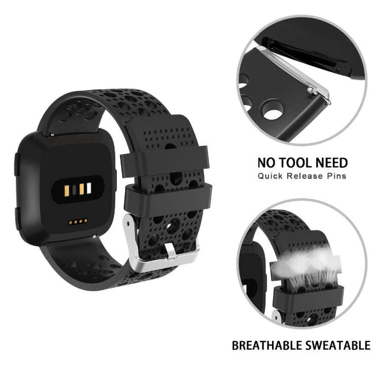 For FITBIT Versa Breathable Watch Band(Gray)