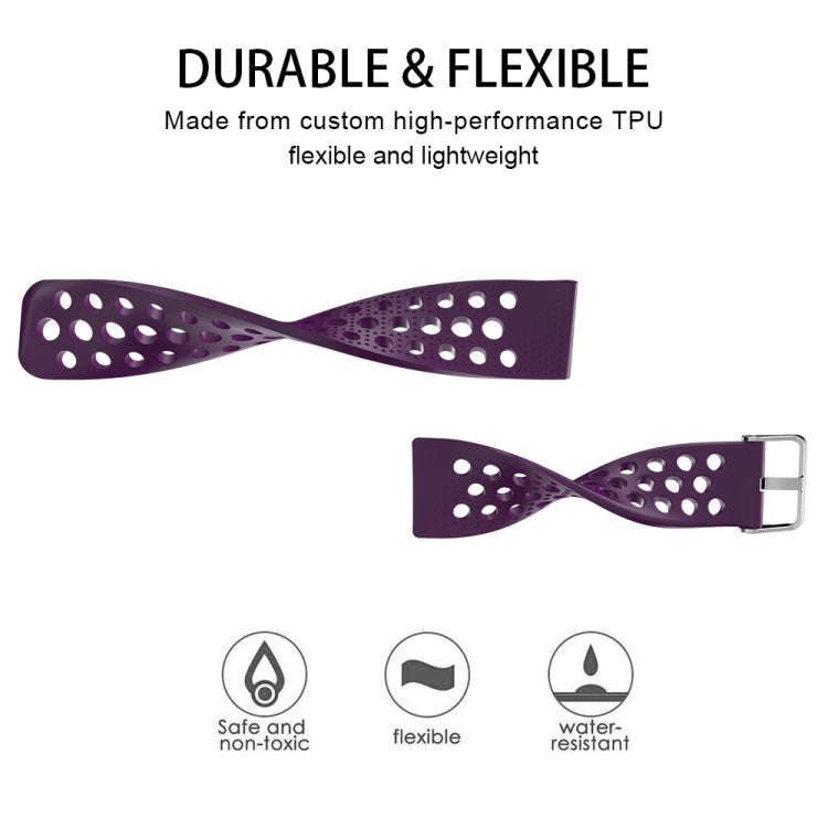For FITBIT Versa Breathable Watch Band(Purple)
