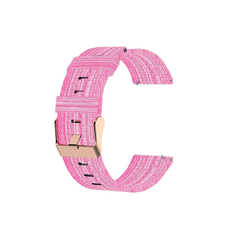 For FITBIT Versa Canvas Watch Band(Pink)