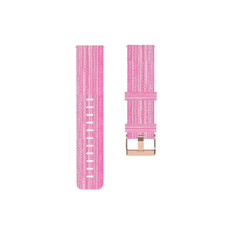 For FITBIT Versa Canvas Watch Band(Pink)