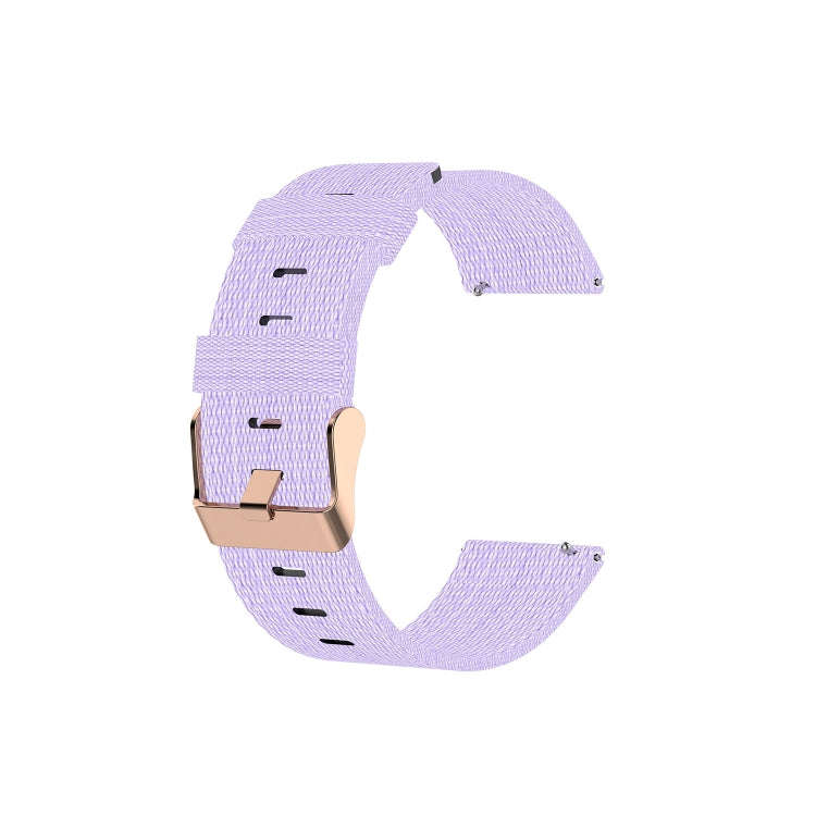 For FITBIT Versa Canvas Watch Band(Light Purple)