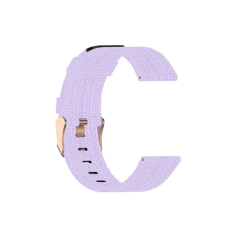 For FITBIT Versa Canvas Watch Band(Light Purple)