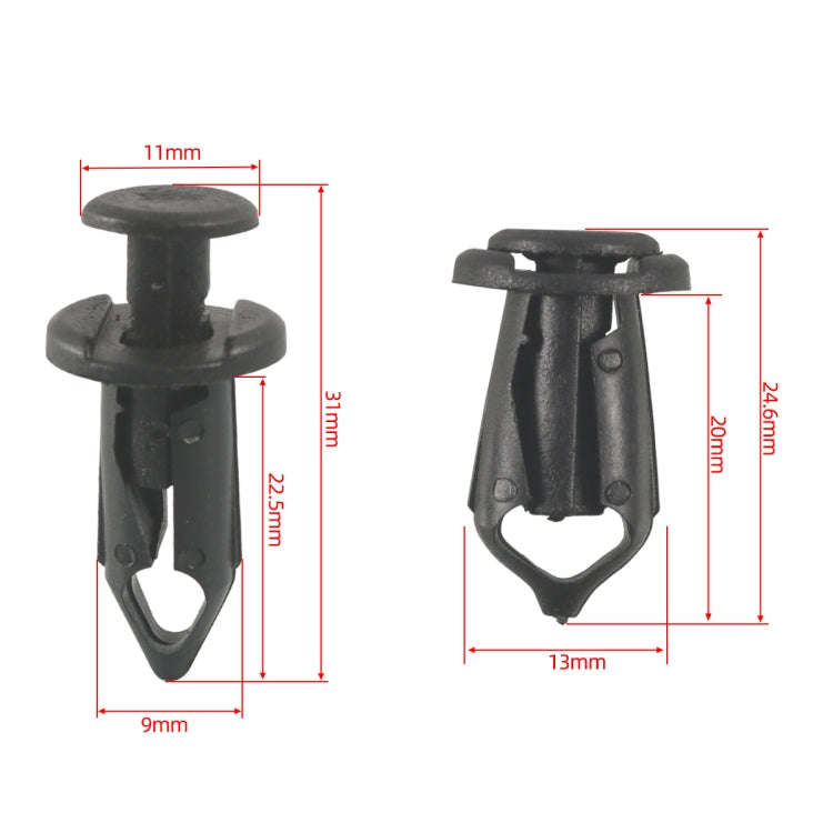 A6854 35 in 1 Car Hood Fender Bumper Fixing Kit for Infiniti G35 Sedan 2003-2008
