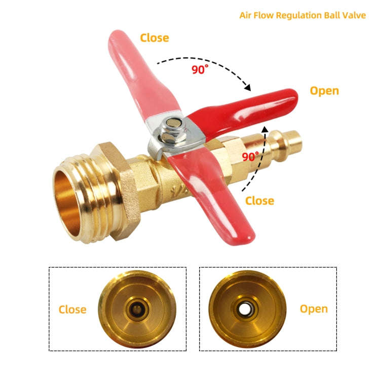 A6861 RV Male 1/4 Drain Fitting Adapter with Storage Bag
