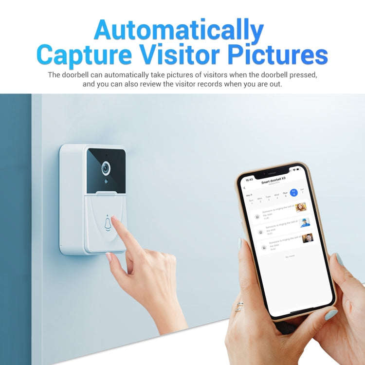 ESCAM X3 Smart Doorbell Camera Support Mobile APP & Two-way Voice & Cloud Storage