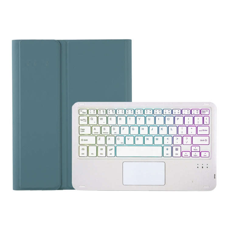 For Samsung Galaxy Tab S6 Lite A610B-AS Candy Color Backlight Bluetooth Keyboard Leather Tablet C...