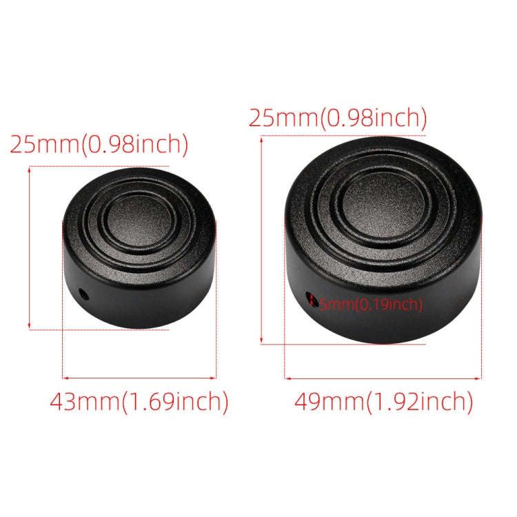 HP-A006 Motorcycle Modified Rear Axle Nut Covers Caps for Harley Sportster S(Black)