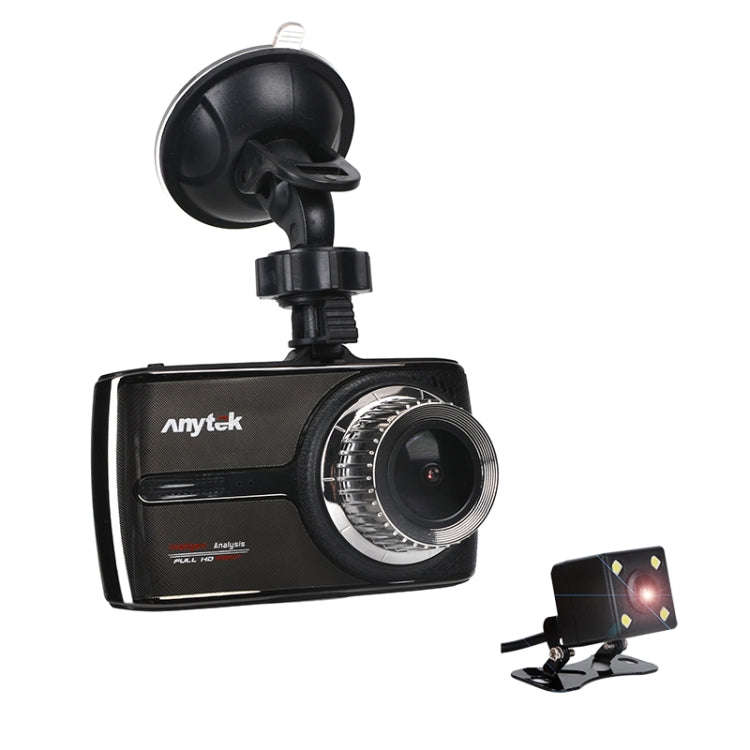Anytek G66 3.5 inch 1080P Super Full HD ADAS DWR HDR Double Lens Car Night Vision DVR