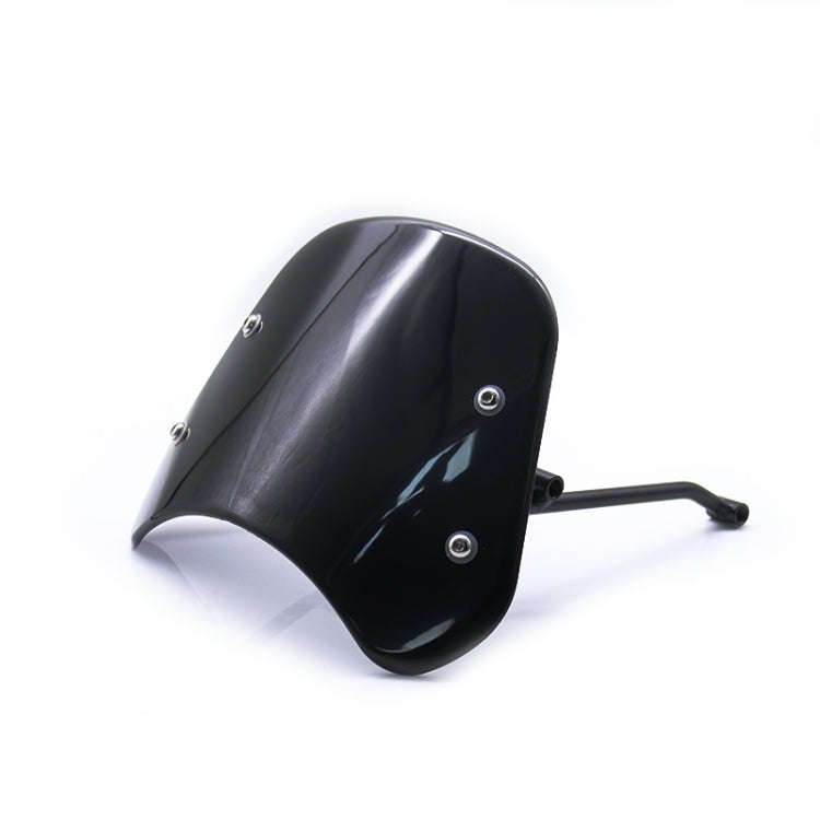 DF016-C Motorcycle Front Windshield for Benelli Leoncino Trail 500(Black)