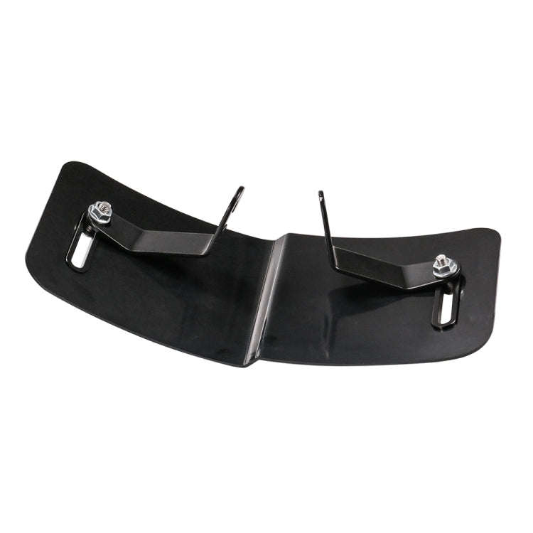 HP-DF018 Motorcycle Aluminum Alloy Front Windshield for Honda CB650R(Black)