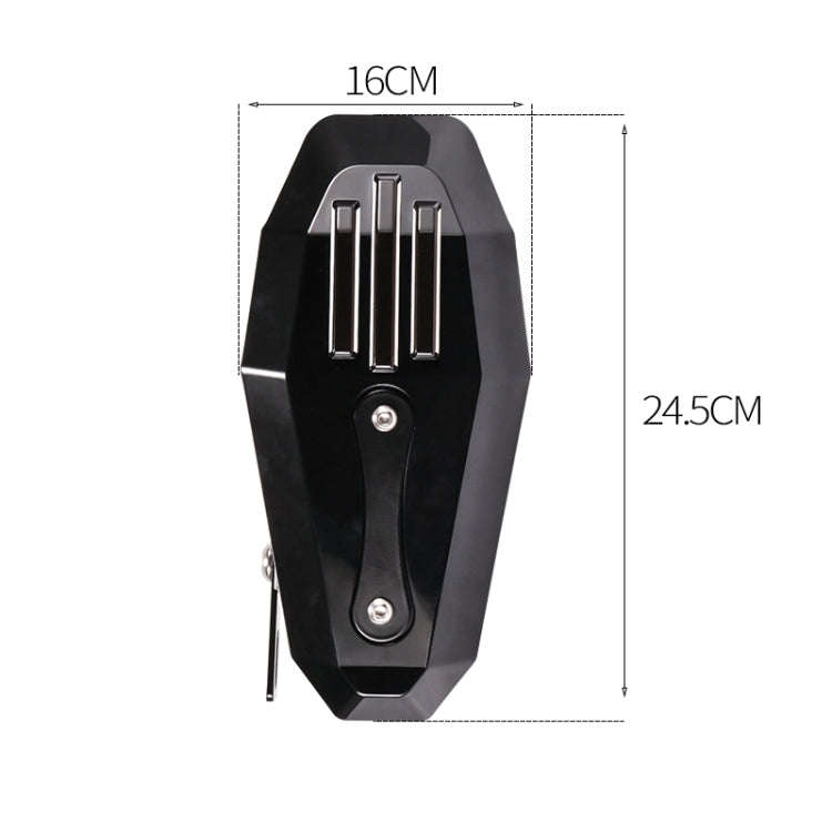 HP-HS002 1 Pair Motorcycle PC Front Windshield Handguard for Harley 883 / x48 / 1200(Black)
