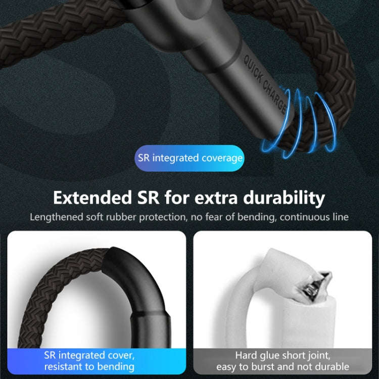 USB-C / Type-C 5A Beauty Tattoo USB Charging Cable,Cable Length: 1m(White)