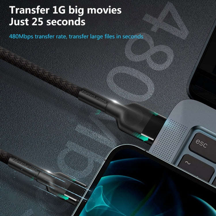 USB-C / Type-C 5A Beauty Tattoo USB Charging Cable,Cable Length: 1m(Green)