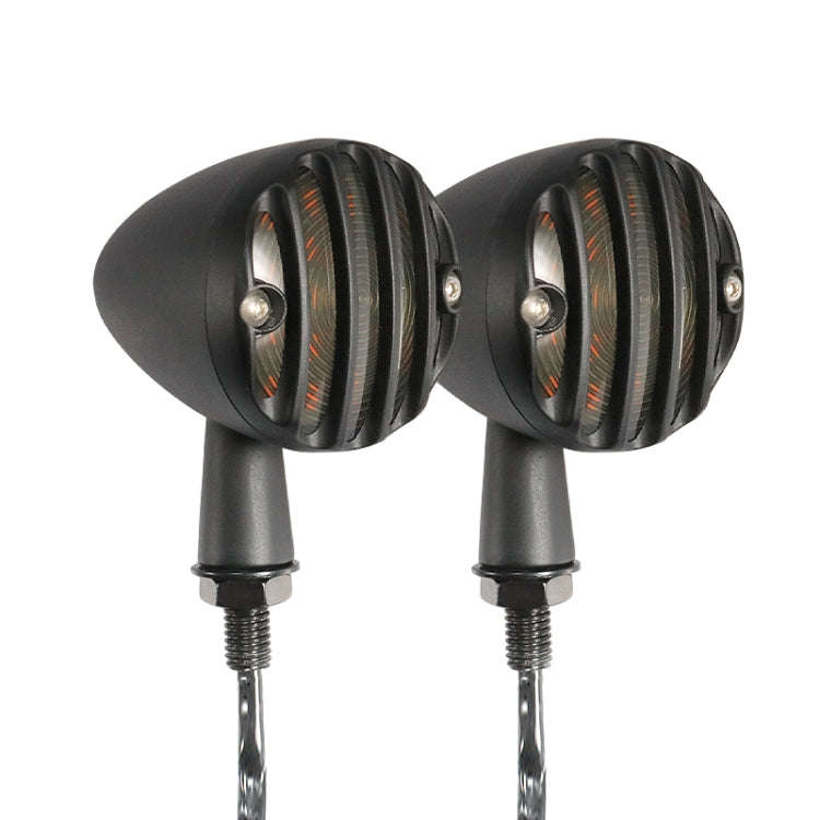 HP-Z056 1 Pair Retro Motorcycle Modified LED Turn Signal for Harley(Black)