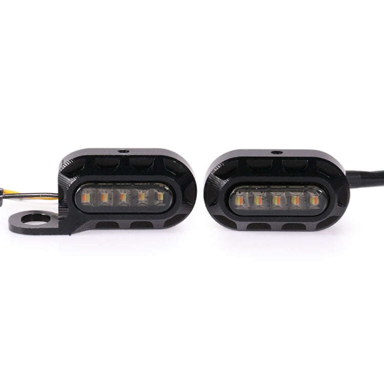 HP-Z058 Motorcycle Modified Rearview Mirror LED Turn Signal Light for Harley Sportsters XL 883 / ...