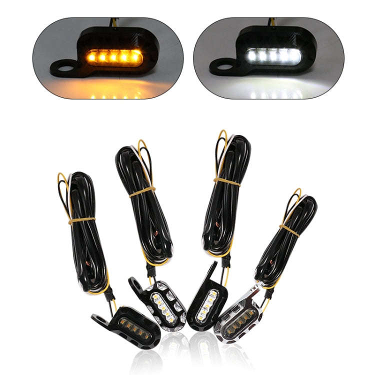 HP-Z058 Motorcycle Modified Rearview Mirror LED Turn Signal Light for Harley Sportsters XL 883 / ...
