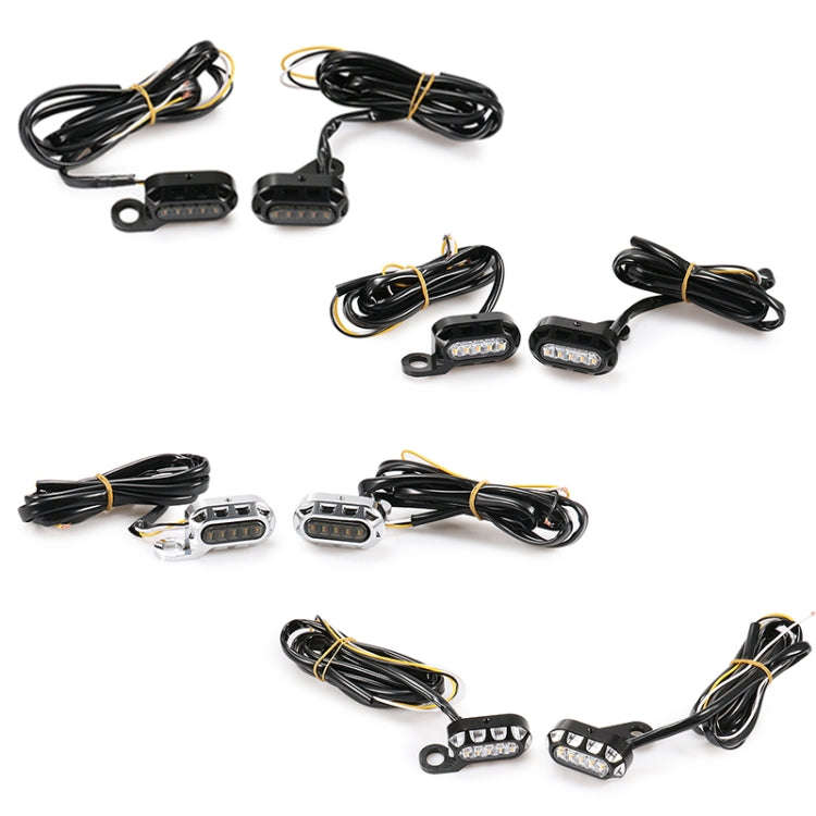 HP-Z058 Motorcycle Modified Rearview Mirror LED Turn Signal Light for Harley Sportsters XL 883 / ...