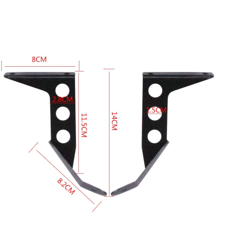 HP-DF016-B Motorcycle Front Windshield for Benelli Leoncino Trail 250(Smoked)