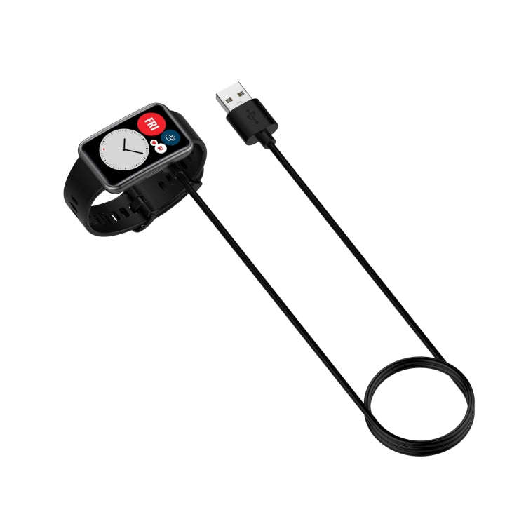 For Huawei Band 6/7/8,HONOR Band 6/7 Portable Magnetic Charger Cable , Length:1m(Black)