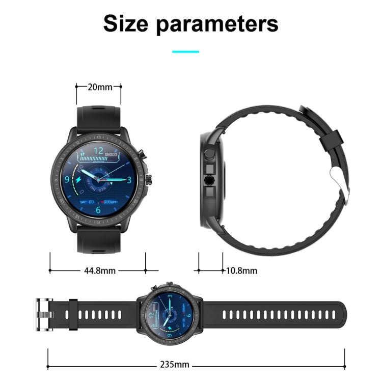 S02 1.3 inch IPS Color Full-screen Touch Smart Watch, Support Weather Forecast / Heart Rate Monit...