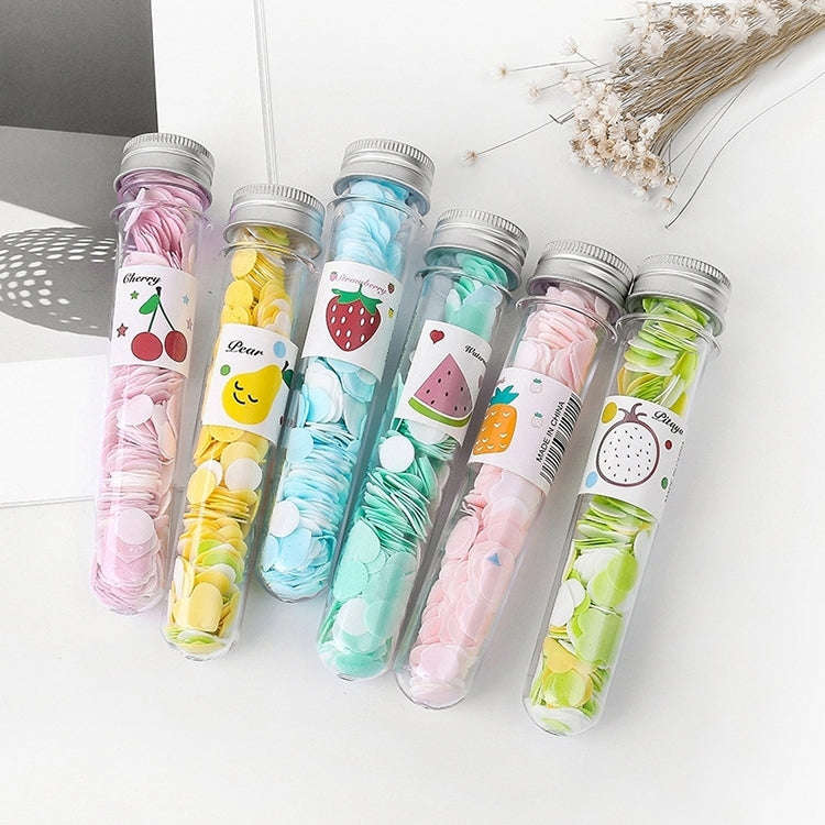 10pcs Disposable Portable Travel Tube Shape Boxed Confetti Soap Mini Soap Plate(Fruit Series)
