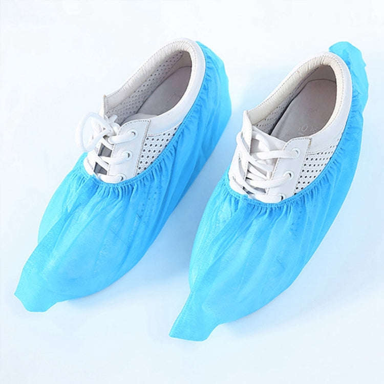 100 PCS 400g Disposable Shoe Covers For Kids Indoor Cleaning Floor Thicken Non-Woven Fabric Overs...