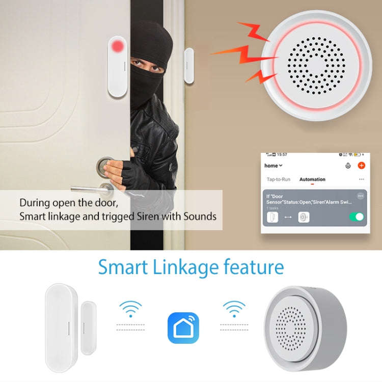 NEO NAS-AB03WT WiFi USB Siren Alarm with Temperature & Humidity Sensor