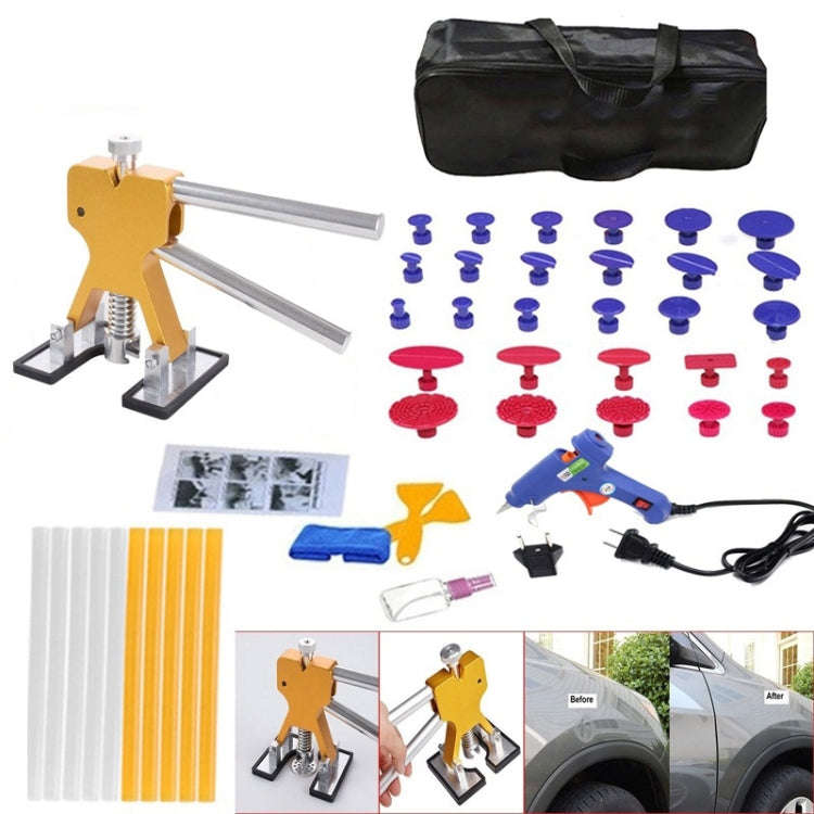 D6 44 in 1 Car Paintless Dent Dings Repair Lifter Tools Kit, Plug Type:US Plug