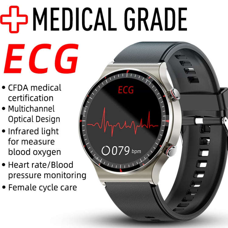 G08 1.3 inch TFT Screen Smart Watch, Support Medical-grade ECG Measurement/Women Menstrual Remind...