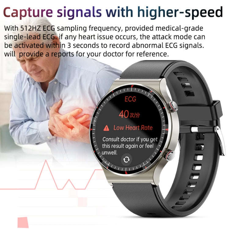 G08 1.3 inch TFT Screen Smart Watch, Support Medical-grade ECG Measurement/Women Menstrual Remind...
