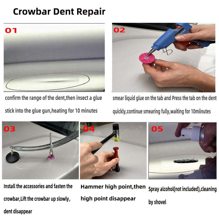 N2 72 in 1 Car Paintless Dent Removal Fender Damage Repair Puller Lifter, Plug Type:EU Plug