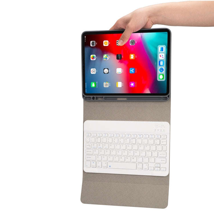 RK11 Cloth Texture Detachable Magnetic Bluetooth Keyboard Horizontal Flip Leather Tablet Case for...