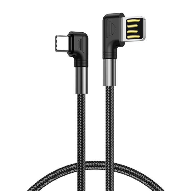 3A USB to USB-C/Type-C Double Elbow Charging Cable(0.5m)