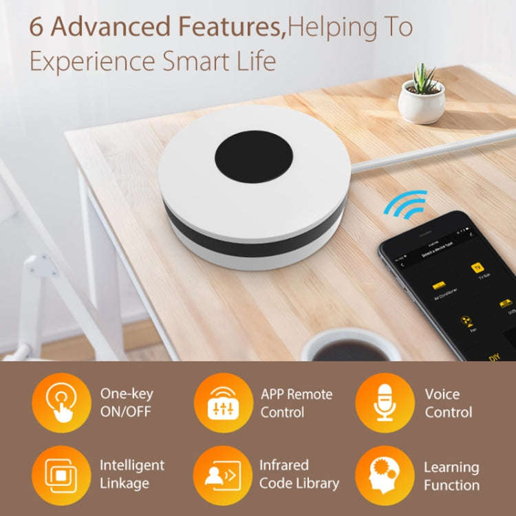 NEO NAS-IR02W WiFi IR Remotc Control Support Amazon Alexa / Google Home(White)