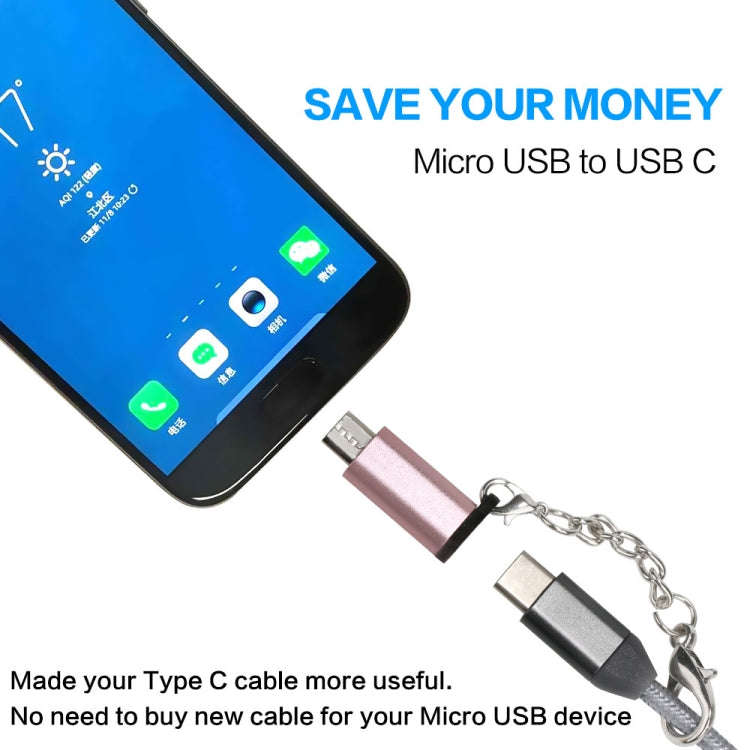 5 PCS USB-C / Type-C Female to Micro USB Male Connector Adapter Random Delivery