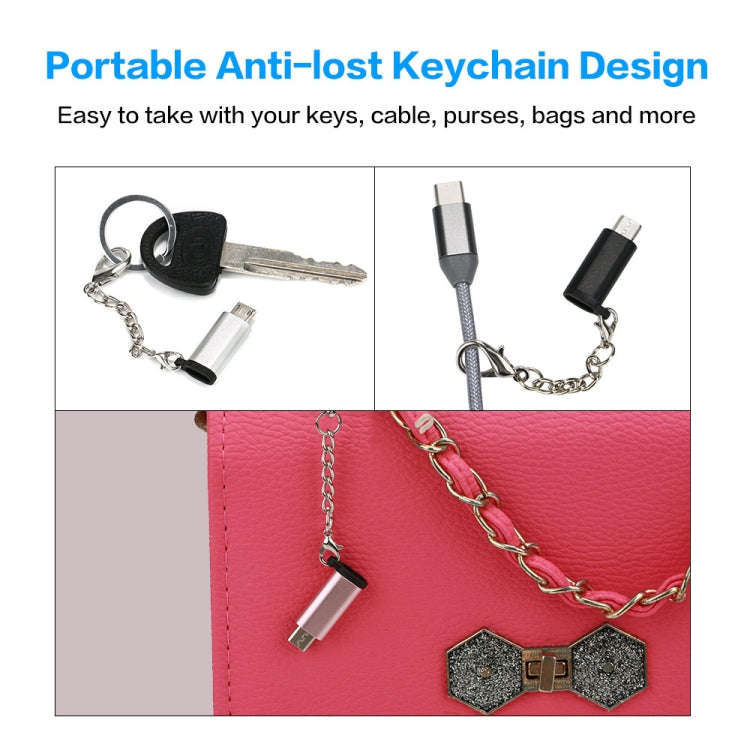 5 PCS USB-C / Type-C Female to Micro USB Male Connector Adapter Random Delivery