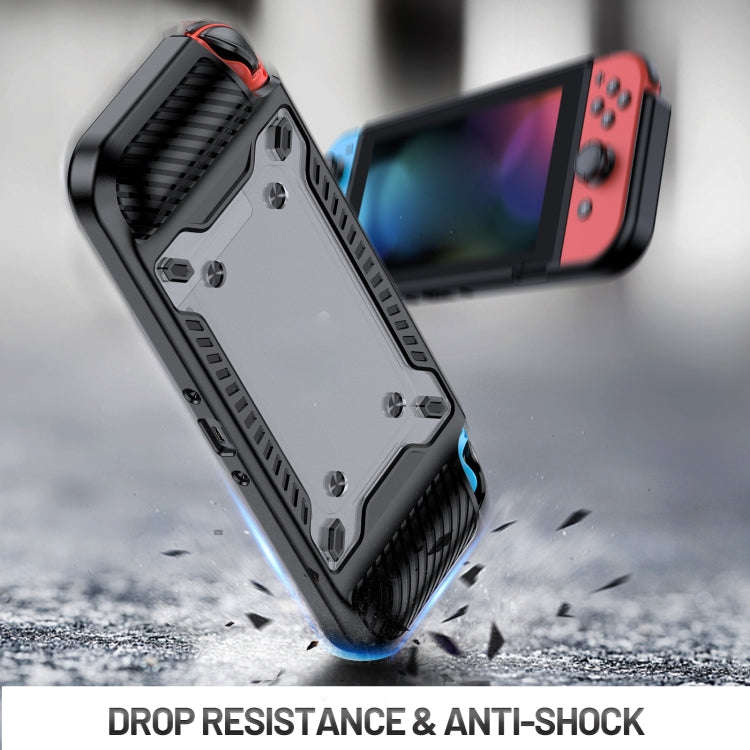 Game Handle Gamepad TPU+PC Protective Case for Switch OLED(Black)