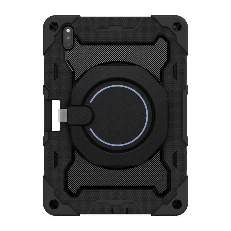 For Huawei Matepad Pro 10.8 Armor Contrast Color Silicone + PC Tablet Case(Black)