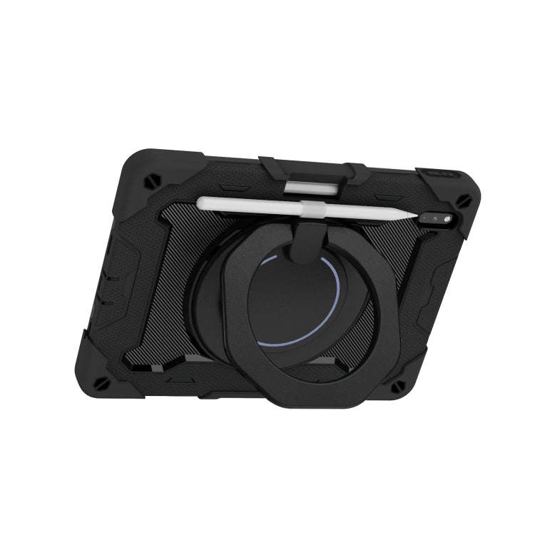 For Huawei Matepad Pro 10.8 Armor Contrast Color Silicone + PC Tablet Case(Black)