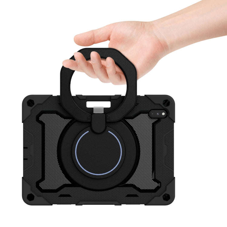 For Huawei Matepad Pro 10.8 Armor Contrast Color Silicone + PC Tablet Case(Black)